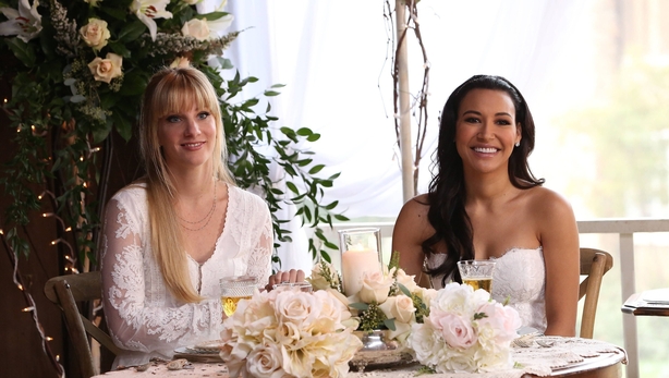 Heather Morris and Naya Rivera