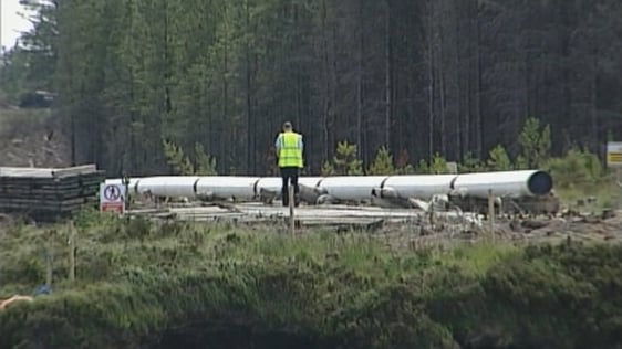 Illegal section of Corrib Gas Pipeline, 2005.