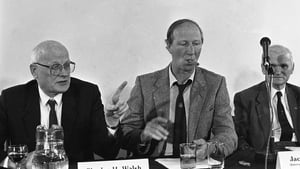 At an FAI press conference in October 1987 (Hulton Archive collection)