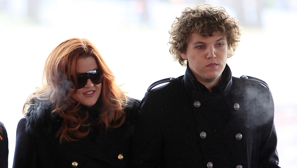 Benjamin Keough pictured with his mother Lisa Marie Presley