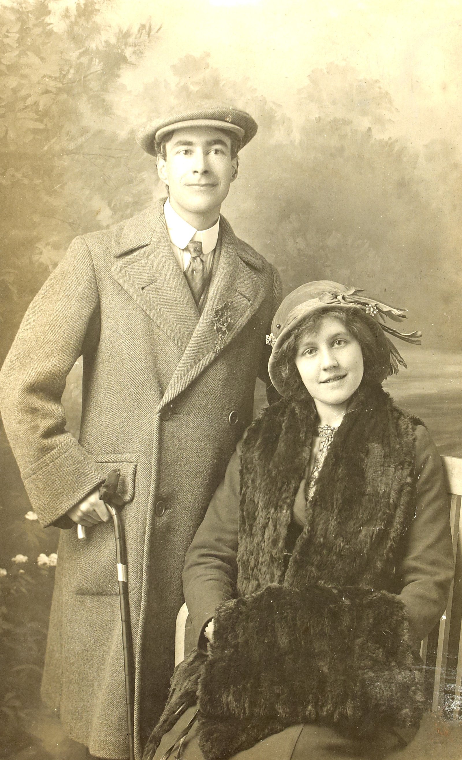 Image - Piaras Béaslaí and his cousin Lily Mernin. A number of the photographs in the Hogan collection were also derived from the Beaslai papers.. Image courtesy of the National Library of Ireland