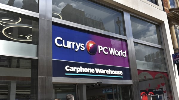 Dixons Carphone said its adjusted pretax profit for the year ended May 2 fell to £166m from £339m last year