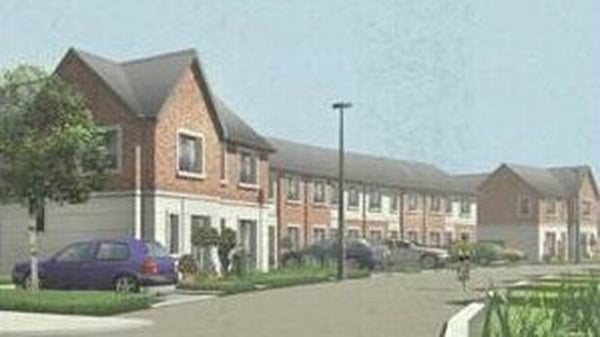 An artist's impression of the new homes planned for Tandy's Lane in Lucan
