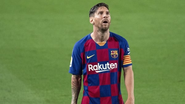 Messi during the loss to Osasuna