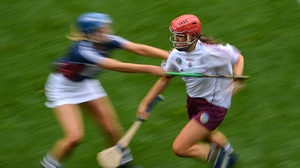 Louise Brennan of Galway during the 2019 Liberty Insurance All-Ireland Intermediate Camogie Championship final