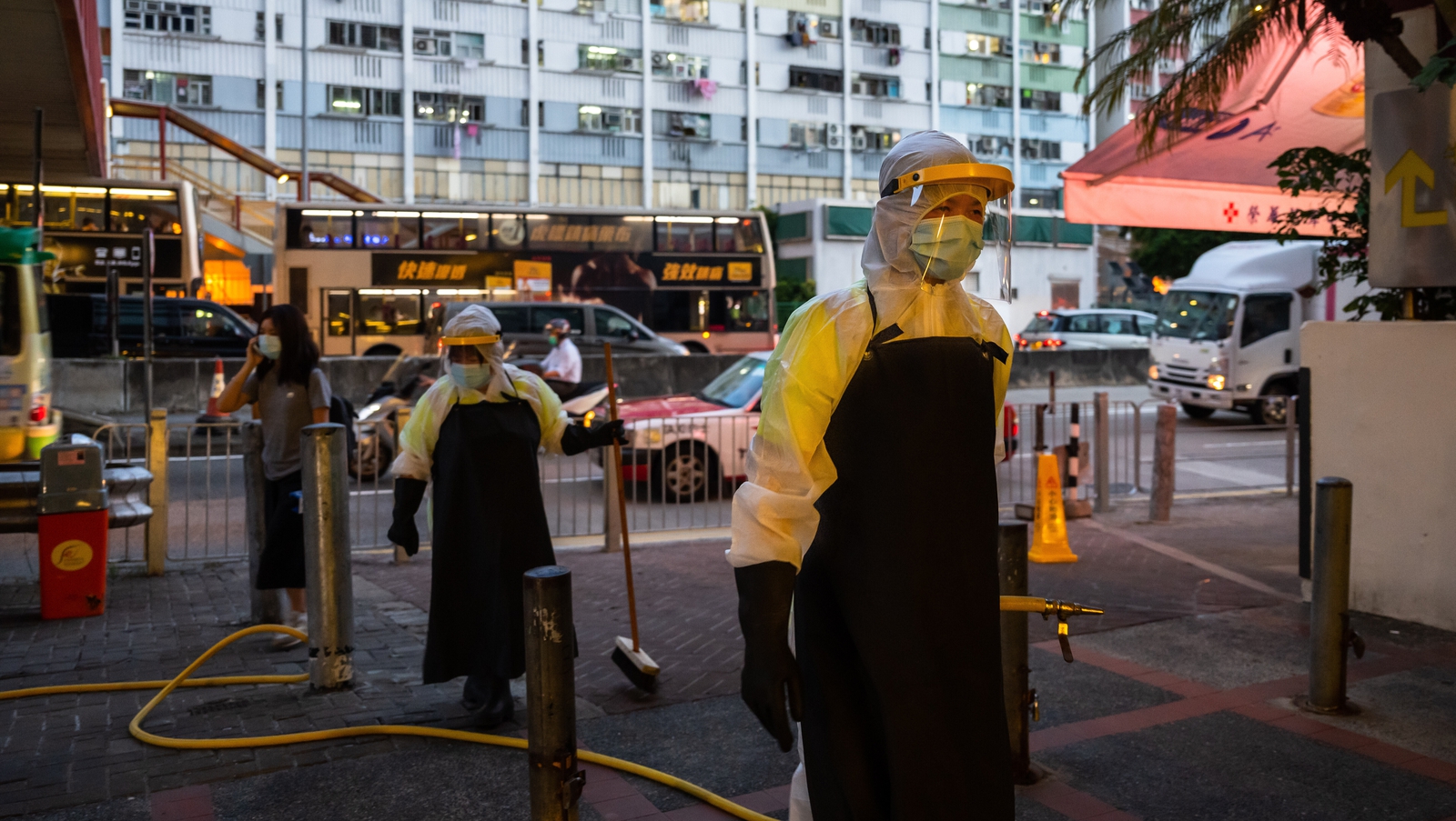 Hong Kong leader says virus spreading 'out of control'