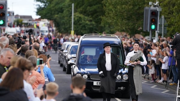 Crowds lined the streets and applause broke out for Jack Charlton