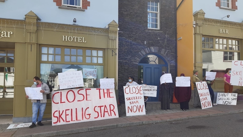 Residents are demanding to be moved to other direct provision centres