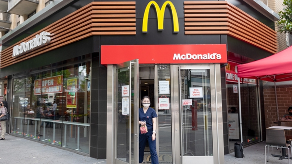 McDonald's said that its first-quarter global comparable sales growth of 7.5% surpassed pre-pandemic 2019 levels