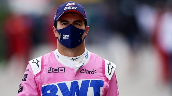 Perez is now in quarantine and has been ruled out of Sunday's race