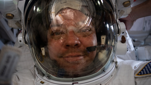 Astronaut Bob Behnken takes a selfie at the International Space Station ahead of his return to Earth