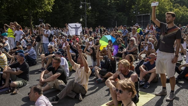 Day of freedom protest Berlin