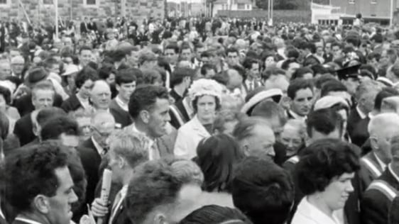 Crowds attend opening of Galway Cathedral (1965)