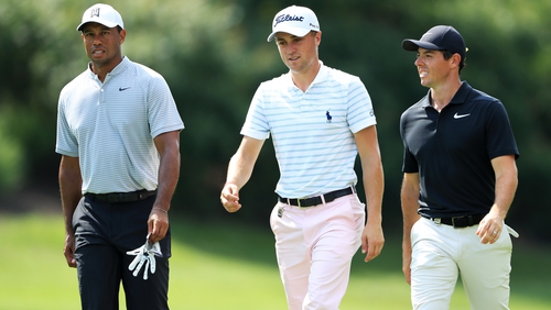 The trio played together in the opening rounds of the 2018 PGA Championship