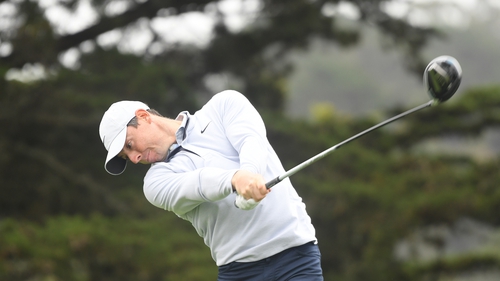 McIlroy during a practice round prior to the 2020 PGA Championship at TPC Harding Park
