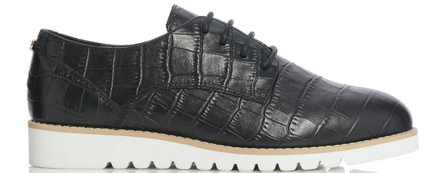 Dune London Mixed Upper Lace Up Shoes in Black, £75