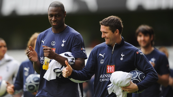 Ledley King and Robbie Keane during their Spurs playing days back in 2009