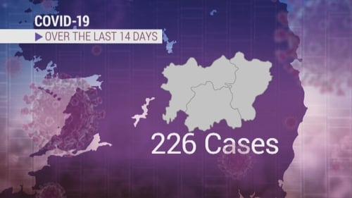 Over half of cases in last 14 days have been in Kildare, Laois and Offaly