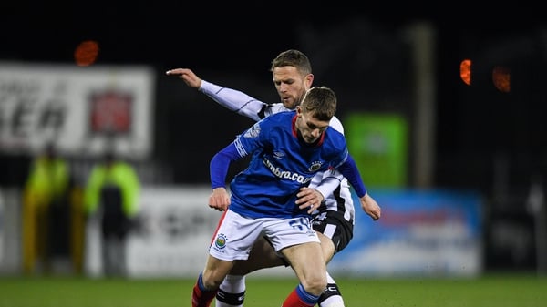 Charlie Allen in action for Linfield during the Unite the Union Champions Cup
