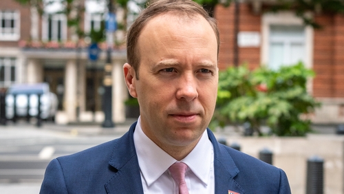 British Health Secretary Matt Hancock ordered a review into the way Covid deaths are reported (file pic)