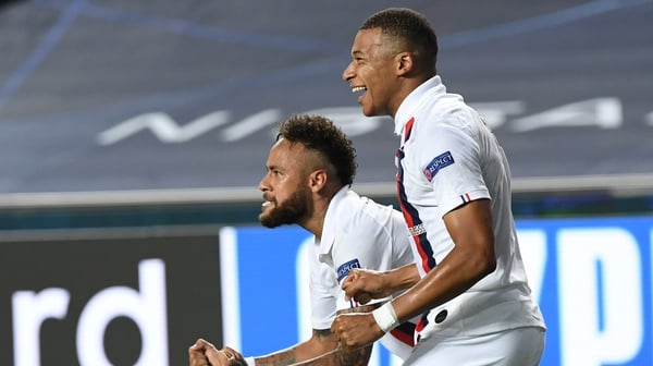 Neymar and Mbappe celebrate the late goals