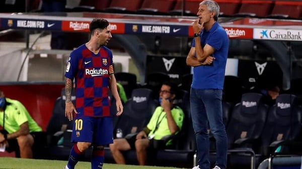 Quique Setien knows Leo Messi's form and Barca's form are inextricably linked