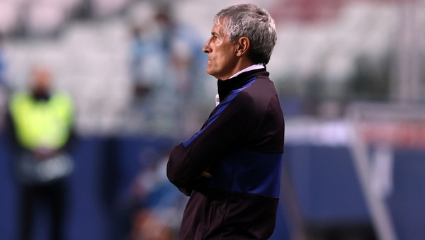 Quique Setien was appointed in January