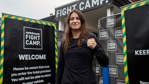 Katie Taylor arriving at Fight Camp last weekend