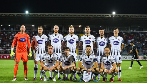 Dundalk ahead of last year's Champions League Second Qualifying Round match against Qarabag