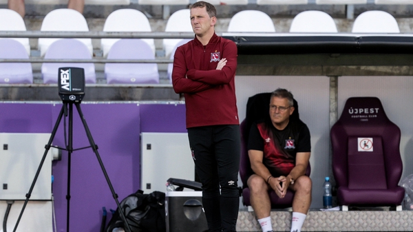 Vinny Perth watched his side concede three times in Budapest