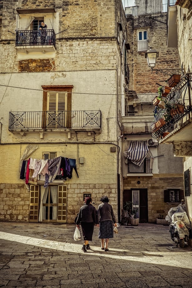 The old quarter of Bari in Southern Italy