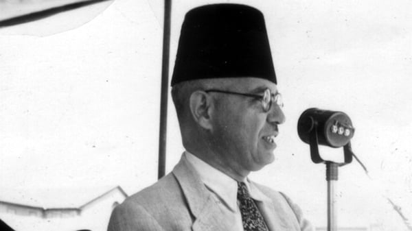 Ahmad Tawfiq Al-Madani in 1950. Photo: Photo12/UIG/Getty Images