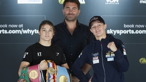 Delfine Persoon and Katie Taylor do it again on Saturday (Mark Robinson/Matchroom Boxing)