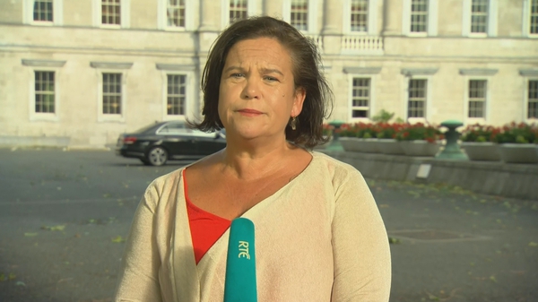 Speaking to RTÉ's Six-One Ms McDonald said the event is the final straw and that the Dáil needs to be recalled