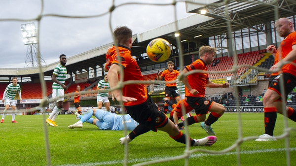 Celtic left it late to score the only goal of the game at Tannadice