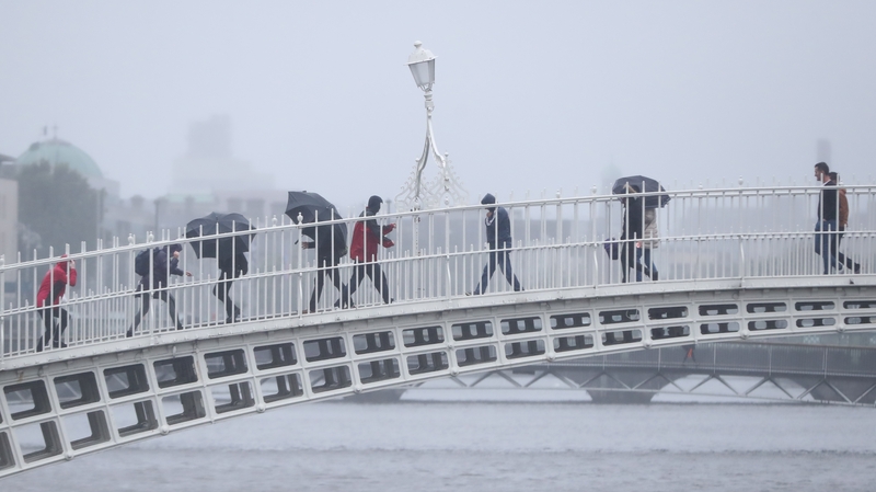 Status Yellow wind and rain warnings have been issued for the country (file image)
