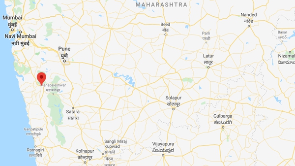 The building collapsed in Mahad, Raigad district, in India (Pic: Google Maps)