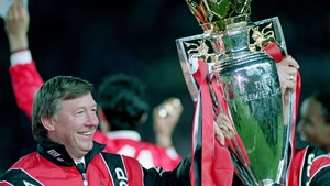 Manchester United manager Alex Ferguson celebrates winning the Premier League in May 1993 Photo: Press Association