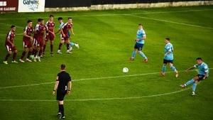 Dayle Rooney bends home the opener for Shels