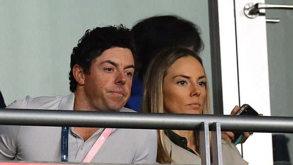 McIlroy and Stoll at last year's Rugby World Cup in Japan