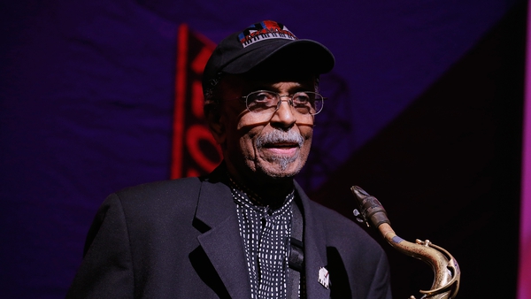 Saxophonist Jimmy Heath performing in 2016 in New York