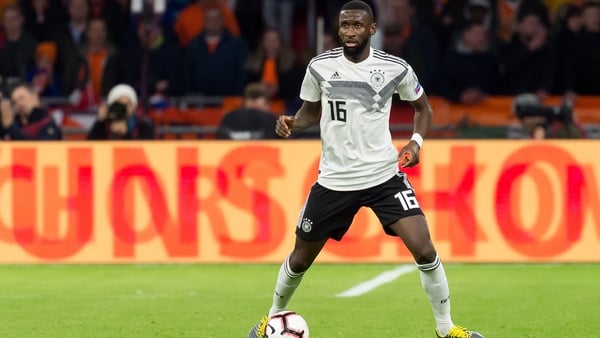 Antonio Rudiger in action for Germany