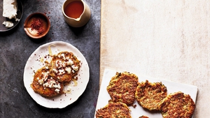 Grated courgette forms the base of these crispy fried fritters.