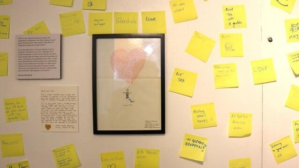 Happiness themed contributions from guests (The Happiness Museum/PA)