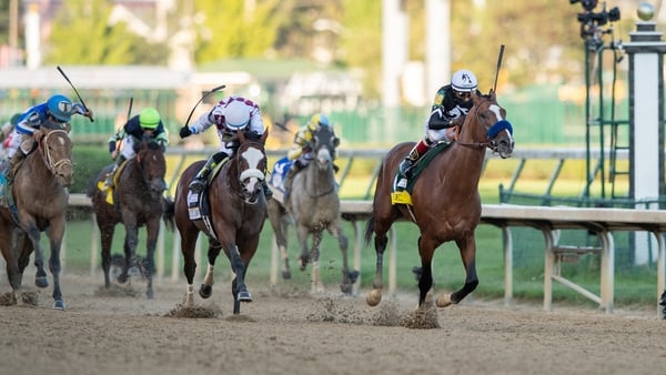 Authentic hits the finish line at Churchill Downs