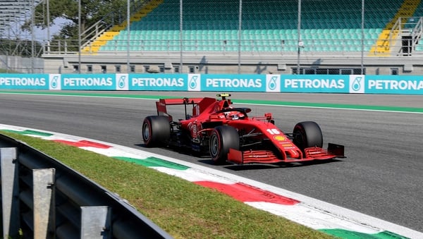 Charles Leclerc during the Italian Grand Prix