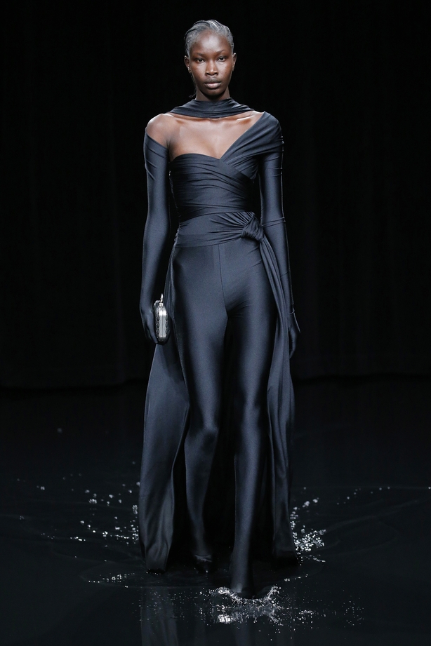 A model walks the runway during the Balenciaga as part of the Paris Fashion Week Womenswear Fall/Winter 2020/2021 on March 1, 2020 in Paris, France.
