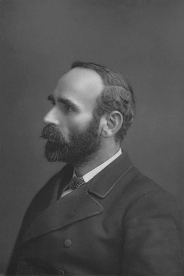 Michael Davitt looking to the left