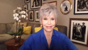 Jane Fonda on Friday night's Late Late Show