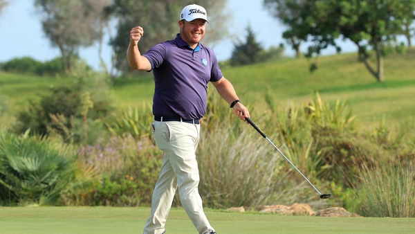 George Coetzee celebrates his win